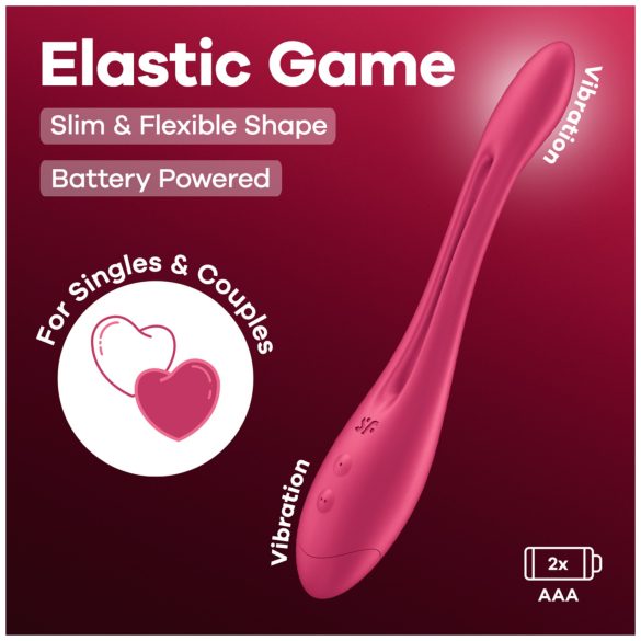 Satisfyer - parivibraattori - taipuisa - pinkki