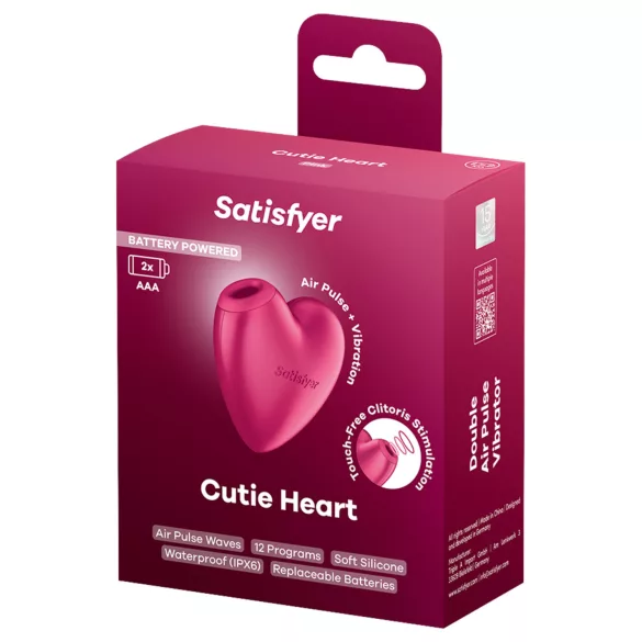 Satisfyer Cutie Heart - klitoriskiihotin ilman aallot - pinkki
