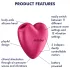 Satisfyer Cutie Heart - klitoriskiihotin ilman aallot - pinkki