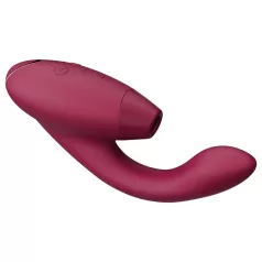   Womanizer Duo 2 - G-piste ja klitoriskiihotin - ladattava vibraattori - punainen