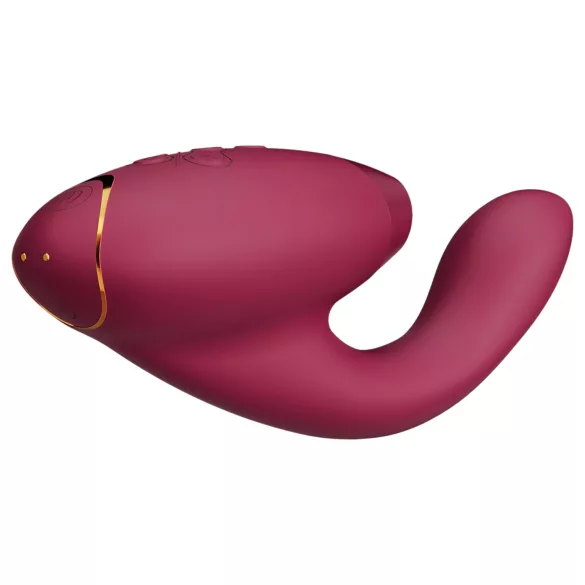 Womanizer Duo 2 - G-piste ja klitoriskiihotin - ladattava vibraattori - punainen