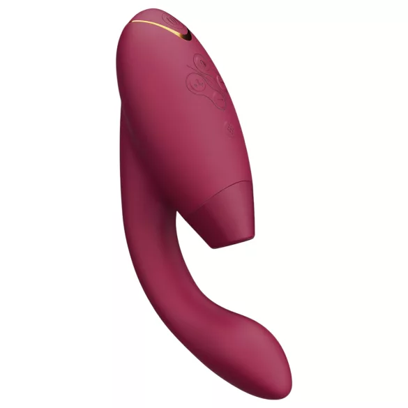 Womanizer Duo 2 - G-piste ja klitoriskiihotin - ladattava vibraattori - punainen