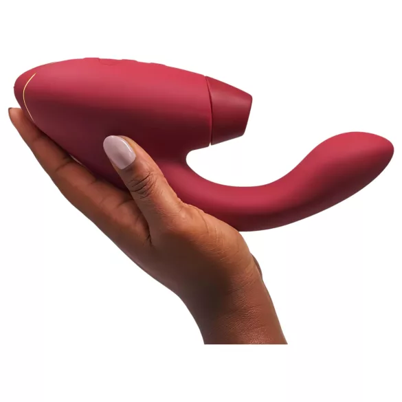 Womanizer Duo 2 - G-piste ja klitoriskiihotin - ladattava vibraattori - punainen