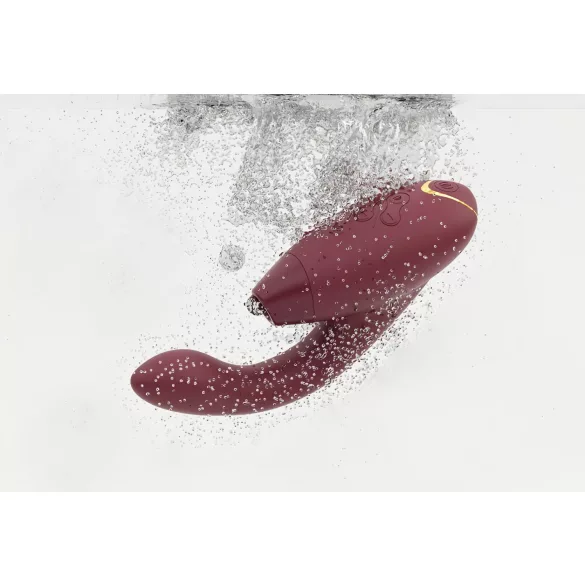 Womanizer Duo 2 - G-piste ja klitoriskiihotin - ladattava vibraattori - punainen