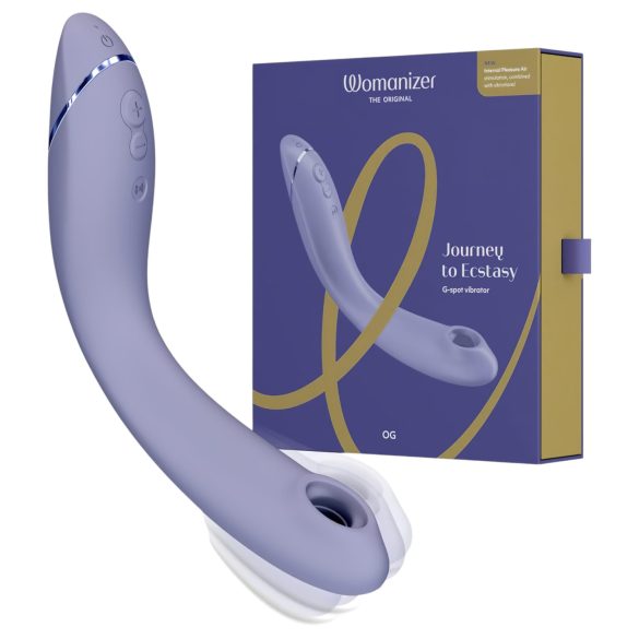Womanizer OG - Ladattava 2in1 G-pistevibraattori ilmanpaineaalloilla (violetti)