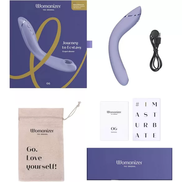 Womanizer OG - G-piste vibraattori ja imulaite - ladattava - violetti