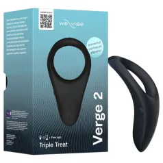   We-Vibe Verge 2 - Sovelluksella ohjattava värisevä penisrengas miehille (musta)