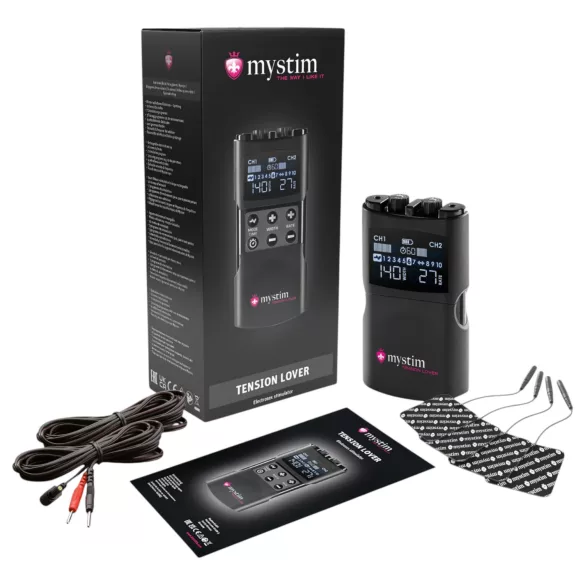 mystim Tension Lover 2 - sähköstimulaattori - digitaalinen setti - musta