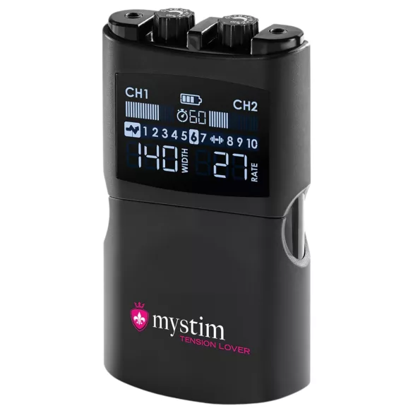 mystim Tension Lover 2 - sähköstimulaattori - digitaalinen setti - musta
