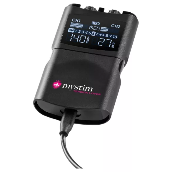 mystim Tension Lover 2 - sähköstimulaattori - digitaalinen setti - musta