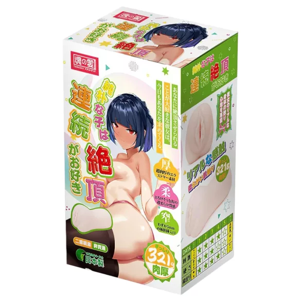 TAMASHII Continuous Orgasm - anime keinotekoisen vaginan masturbaattori (luonnonvärinen)