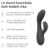 le Wand Soft Rabbit - klitoriskiihotin vibratori kahdella moottorilla - musta