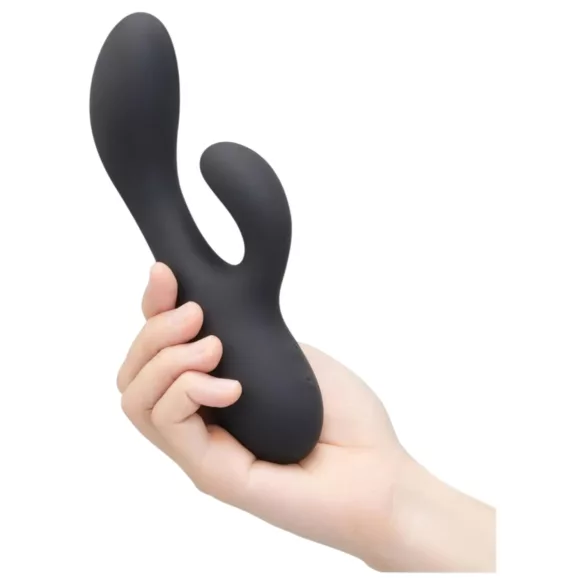 le Wand Soft Rabbit - klitoriskiihotin vibratori kahdella moottorilla - musta