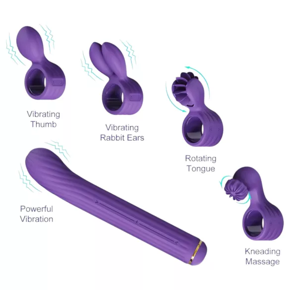 Magic Stick S1 - monikäyttöinen vibraattori - violetti