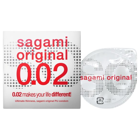 Sagami Original 0,02 - kondomi - 55mm - yksittäispakkaus