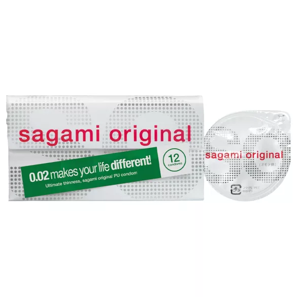 Sagami Original 0,02 - kondomi - 55mm - 12 kpl