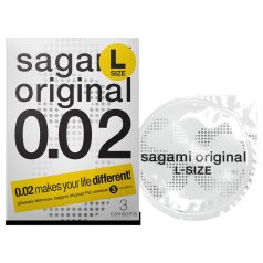 Sagami Original 0,02 L - kondomi - 58mm - 3 kpl