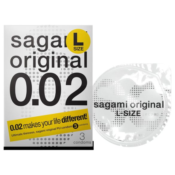 Sagami Original 0,02 L - kondomi - 58mm - 3 kpl