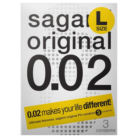 Sagami Original 0,02 L - kondomi - 58mm - 3 kpl