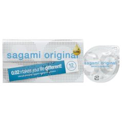   Sagami Original 0.02 - kondomi - ekstra liukuvoide - 55mm (12 kpl)