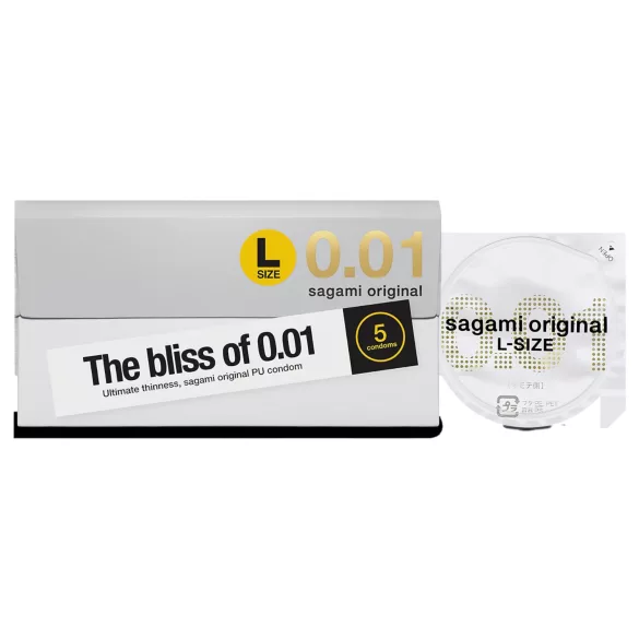 Sagami Original 0,01 L - kondomi - 58mm - 5 kpl