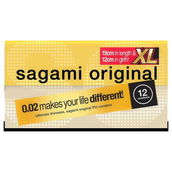 Sagami Original 0.02 XL - kondomi - 61mm - 12 kpl