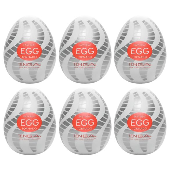 TENGA Egg Tornado - Masturbaatio, pakkaus 6 kpl