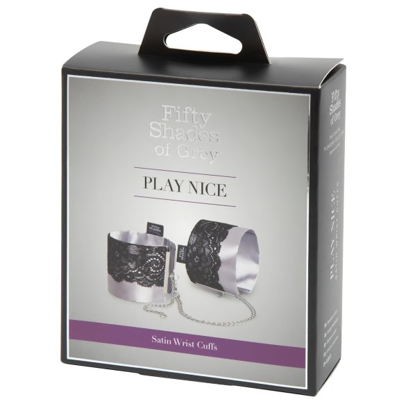 Fifty Shades of Grey - rannekahleet - satiini - hopea