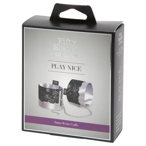 Fifty Shades of Grey Play Nice - satiinirannekkeet (hopea)