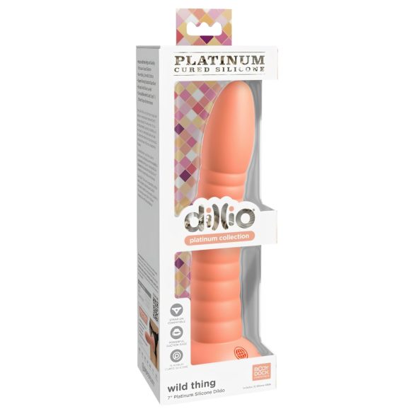 Dillio Wild Thing - uurrettu dildo (19cm) - oranssi