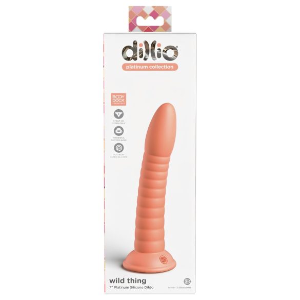 Dillio Wild Thing - uurrettu dildo (19cm) - oranssi