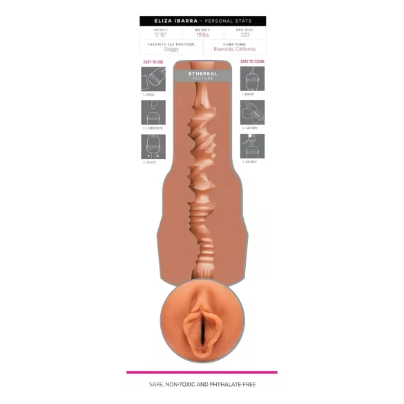 Fleshlight Eliza Ibarra Ethereal - aidonnäköinen tekovagina (natural)