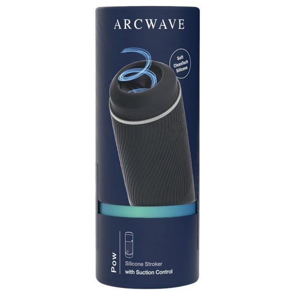 Arcwave Pow - käsikäyttöinen musta masturbaattori