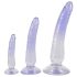 Crystal Clear - anustreenari dildo setti - 3 kpl - kirkas/sininen