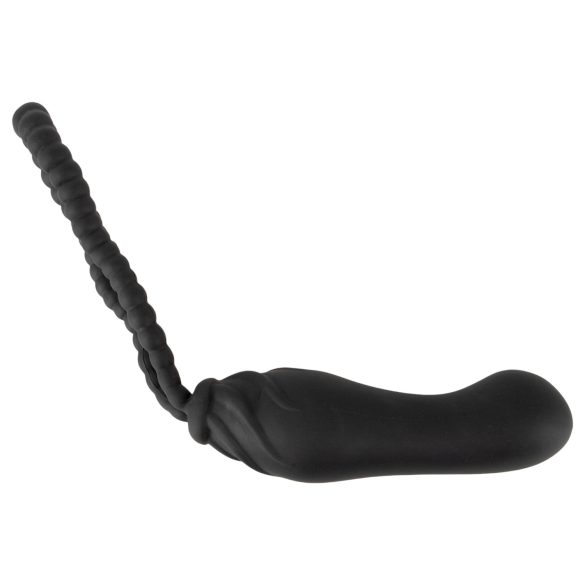 Black Velvets Perfect Fit - strap on dildo - säädettävä - musta