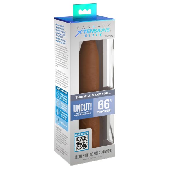 X-TENSION Elite - säädettävä avoin peniskotelo - tumma nude