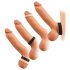 You2Toys 4in1 - penis- ja kivesrengassetti (nude-musta)