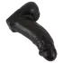 Realistixxx Real Giant - realistinen dildo kiveksillä - 22 cm - musta