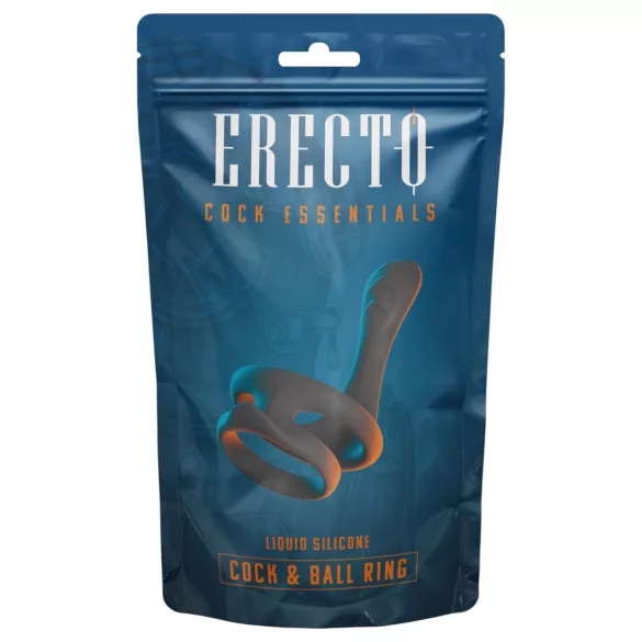 Erecto - penisrengas ja kivestenrengas - musta