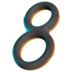 Erecto - kaksoispenisrengas - musta