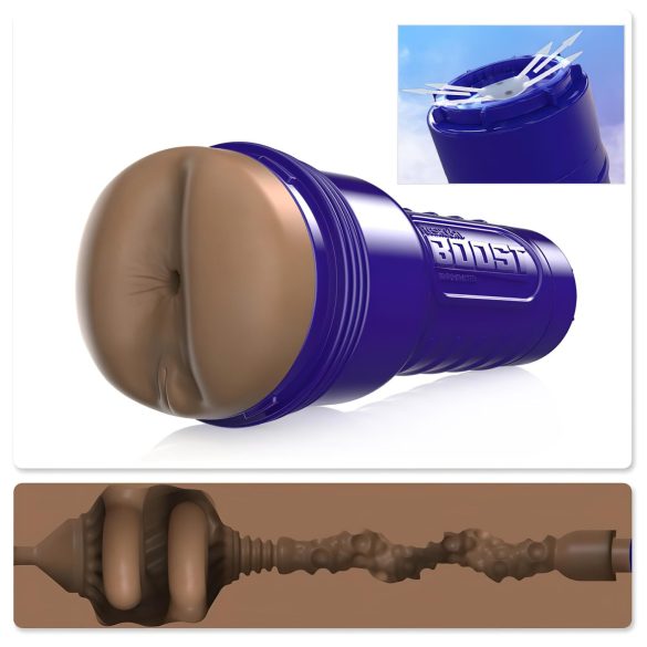 Fleshlight Boost Blast - Aidon tuntuinen peppumasturboija (ruskea)