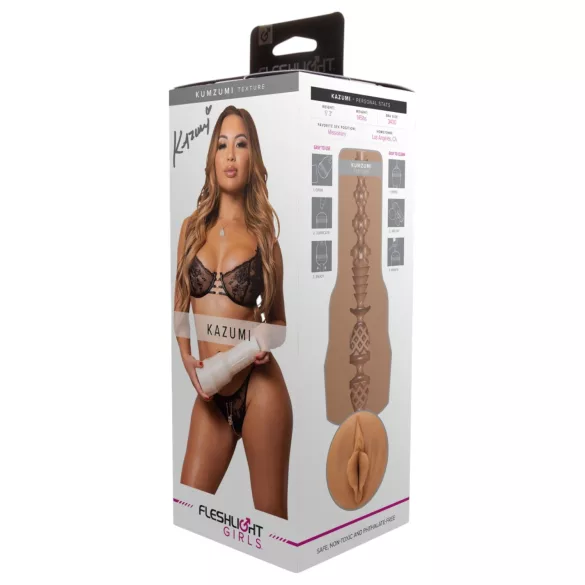 Fleshlight Kazumi Kumzumi - masturbaattori - realistinen vagina - nude