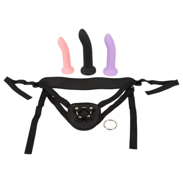 You2Toys - strap-on dildo setti - musta