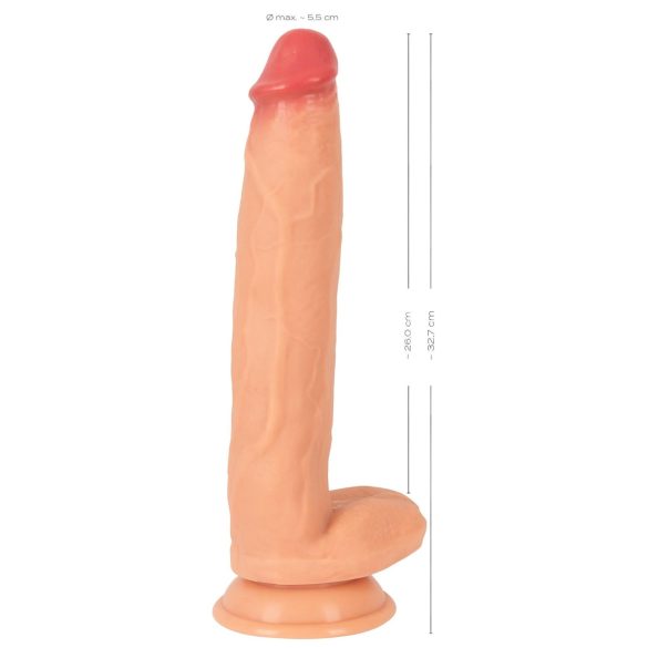Realistixxx Real Giant - realistinen suuri dildo kiveksillä - iho