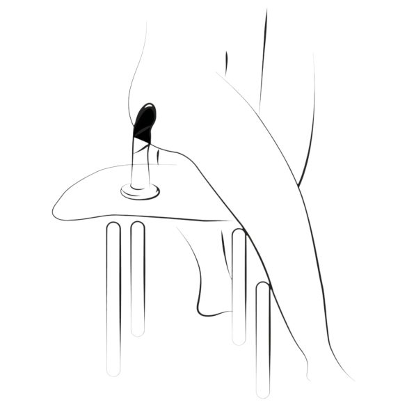 ROMP Dizi - silikoni dildo - taipuisa - pinkki-oranssi