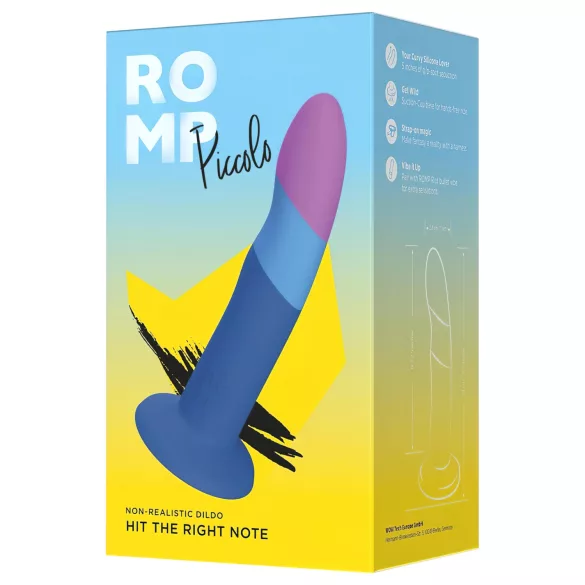 ROMP Piccolo - taipuisa dildo - silikoni - sininen/violetti