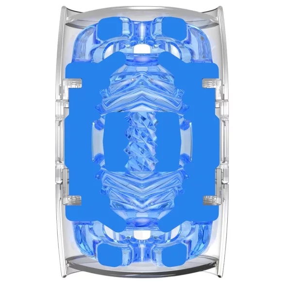Fleshlight Quickshot Turbo - matkakokoinen masturbaattori - sininen