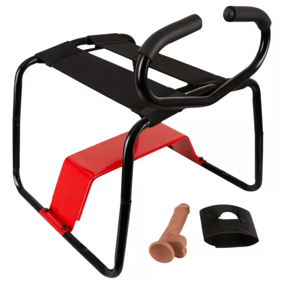 THE BANGER - Ultimate Sex Stool seksituoli realistisella dildolla (musta)