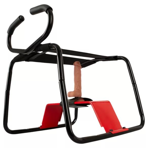 THE BANGER - Ultimate Sex Stool seksituoli realistisella dildolla (musta)