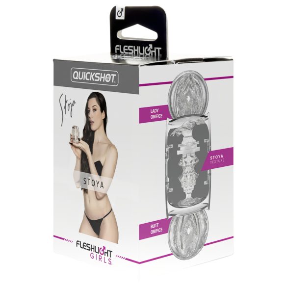 Fleshlight Quickshot Stoya - matkasekoitin (läpinäkyvä)